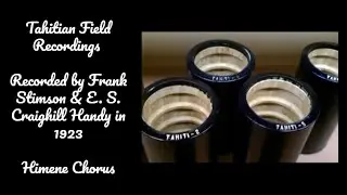 1923 Tahitian Field Recordings