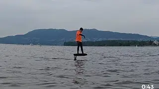 Pumpfoil: Gong Trail 145 first ride and back to back with Sirus 186, then some glides on the 1401