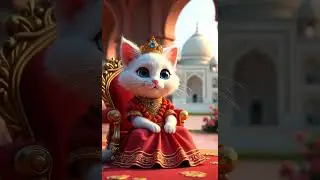 King Cat in Taj Mehal #india #ai #aicat #catlovers #kingcat