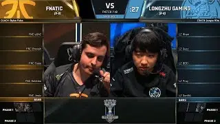FNC vs LZ - 2017 World Championship - Group Stage Day 4 - Fnatic vs Longzhu Gaming