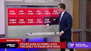 Nasdaq, S&P 500 sectors dragged down by the Fed rate hike news ahead of the close