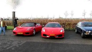 Auto Italia Houten 2011 @Ferrari 360 cabio vs.Ferrari F430