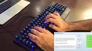 Cherry MX Blue Switch Sound: Rosewill RK-9300 Mechanical Keyboard Typing Test