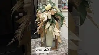 Upcycle Leftover Fall Decor: Create a Simple Lantern Topper