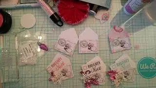 Santa Baby envelope embellishments