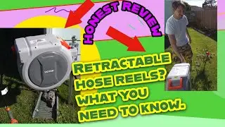 VEVOR Retractable Hose Reel Review | 100ft Heavy-Duty hose! | How to install a hose reel on a pole