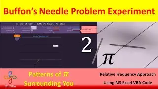Buffon's Needle Problem - Relative Frequency Approach - Ro Rataa