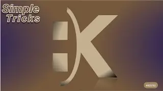 How to create an Alphabet K Logo Simple Tricks in Corel Draw for Beginners