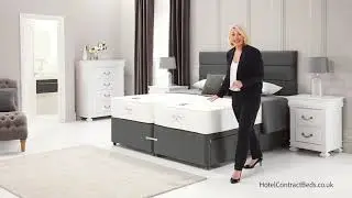 Posture 2000 Contract Zip & Link Divan Set - HotelContractBeds
