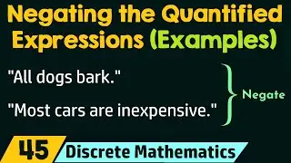 Negating the Quantified Expressions (Examples)