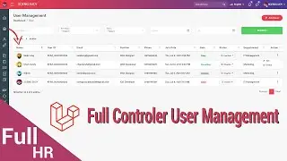 Full Code User Management in Laravel 8 | HR System Management