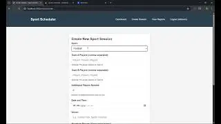 Sports Schedular project | Node JS | Express js | 501