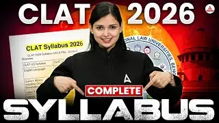 CLAT 2026 Updated Syllabus Out ? | CLAT Complete Syllabus Details In One Video