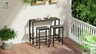 JEAREY Outdoor Bar Stool Assembly Guide
