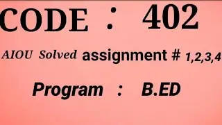 Aiou solved assignment | code 402 | assignment 1,2,3,4 | Autumn 2021 assignment 402 solved