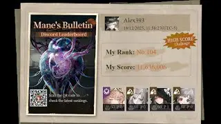 Number 104 w/ Bloodtithe Team! Reverse: 1999 3.1 - Mane's Bulletin: Avatar of Abhorrence 11.6M Score