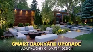 Backyard Tech & Luxury  Smart Lighting, Water, Garden Design