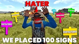 I Planted 100 Signs, With My BIGGEST HATER...