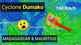 Cyclone Dumako 2022 |Track|MADAGASCAR | MAURITIUS  |