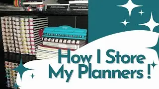 How I Store My 16 Planners | Planner Storage | Happy Planner 2021