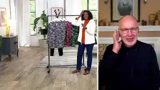 Denim & Co. Active Camo Printed French Terry Tunic w Pockets on QVC