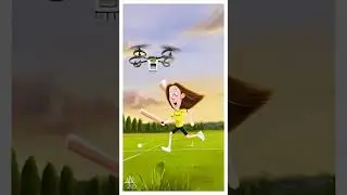 Drone Umpire Ki Cricket Comedy!  #trending #robot #funnyai #motivation