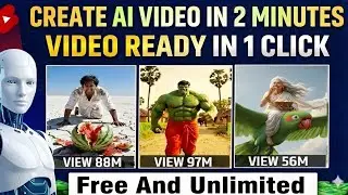 Create viral ai video in just 1 minutes #ai 