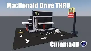 C4D - Isometric Macdonald DriveThru - Tutorial