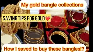 My Gold Bangles Collections with gram details❤️#goldsavings #goldshopping #bangles #goldbangles 