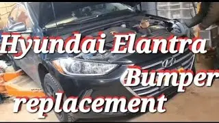 Как снять и заменить передний бампер на Hyundai Elantra