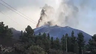 La Palma Eruption Drive Dec 1st 2021; 16:13; Tajogaite Eruption#volcano #hazard #lava #geology #ash