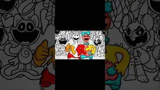 Poppy Playtime Coloring Pages.  Coloring All Characters Chapter 3 4 5 Doughman and Doughgirl