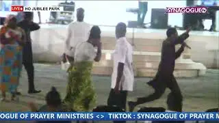 Instant healing at Jubilee Park in Ho during the first edition of the Volta Prophetic Prayer Feast.