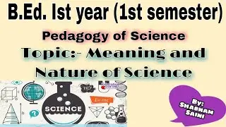 Meaning definitions and Nature of Science