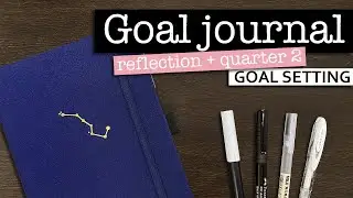 GOAL PLANNER CHECK-IN 💜 Reflecting on my goals and setting goals for quarter 2 | Goal bullet journal