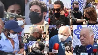 كلمات مؤثرة من كل نجوم الفن الذين حضروا جنازة الفنانة دلال عبد العزيز