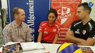 Volleyball-Talk mit Denise Imoudu und Davide Carli vom SC Potsdam