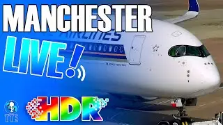 Manchester Airport Live in HDR! Stunning Close Up GROUND OPS! #planespotting #manchesterairportlive