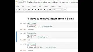 Day 112 : 5 Ways to remove letters from a String in Python