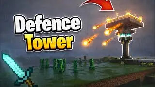 Minecraft : Defence Tower 😱 #minecraft #minecraftbuilding #minecrafttutorial 