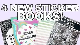 NEW STICKER BOOKS FROM MOJO JOJOPLANS & AMBER PLANS HER DAY!K | FLIP THROUGH & PLAN WITH ME