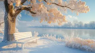 Winter Wonderland for Relaxation ~ Snowy Nature Sounds and Peaceful Music for Restful Sleep ❄️💖