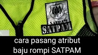 cara pasang atribut dibaju rompi satpam (@beuberkahchannel)