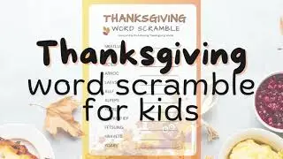 Thanksgiving Word Scramble for Kids