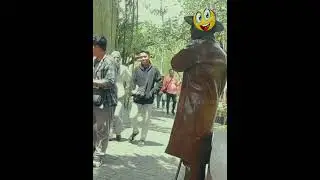 Prank-Patung Part 11...😂 Funny reaction statue prank #shorts