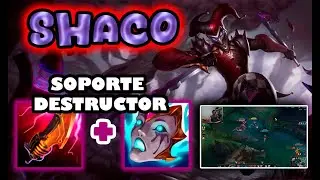 SHACO SUPPORT BIG DAMAGE LETALIDAD  - PRIMERA SANGRE  - TEMPORADA 14.10  BUILD MAS RUNAS