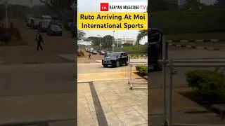 See How President William Ruto Arrived today at the Moi International Sports Centre for inspection