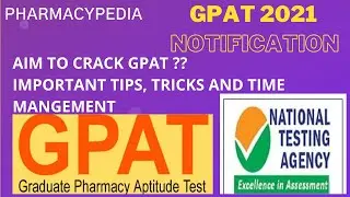 GPAT NOTIFICATION 2021 | HOW TO FILL THE FORMS | TIPS TRICKS SUGGESTIONS | LETS CRACK GPAT 2021