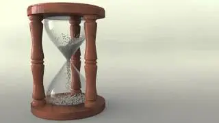 Hourglass animation using c4d