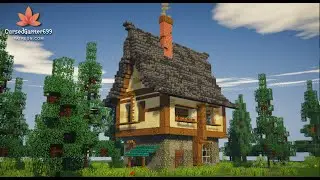 How to Build the BEST Rustic Medieval House in Minecraft | Litematic + Shaders + Download Link